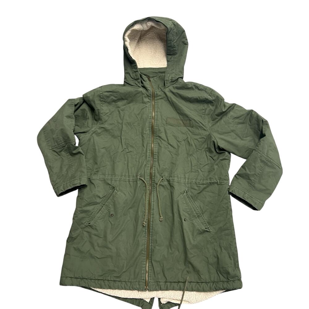 GAP green parka hooded size XL